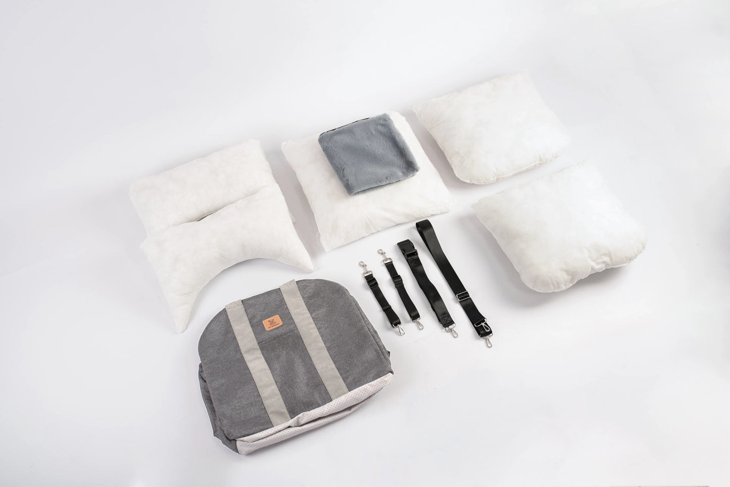 Pet Awesome dog car seat parts and accessories set with cushions and straps