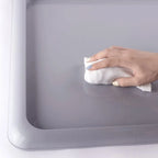 Pet Awesome dog potty tray demonstrating removable grid, washable surface, and drainage system